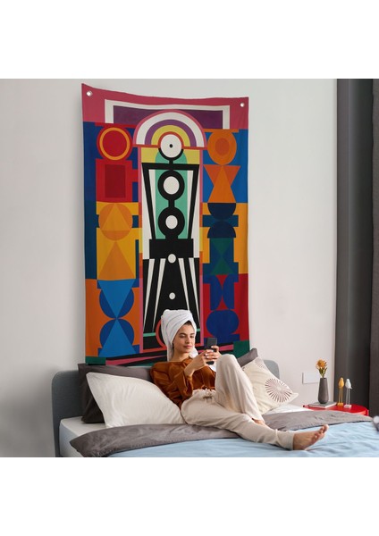 Auguste Herbin - Kompozisyon Duvar ÖRTÜSÜ-8093 fiyatları