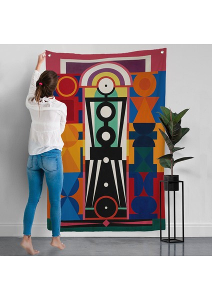 Auguste Herbin - Kompozisyon Duvar ÖRTÜSÜ-8093 modelleri