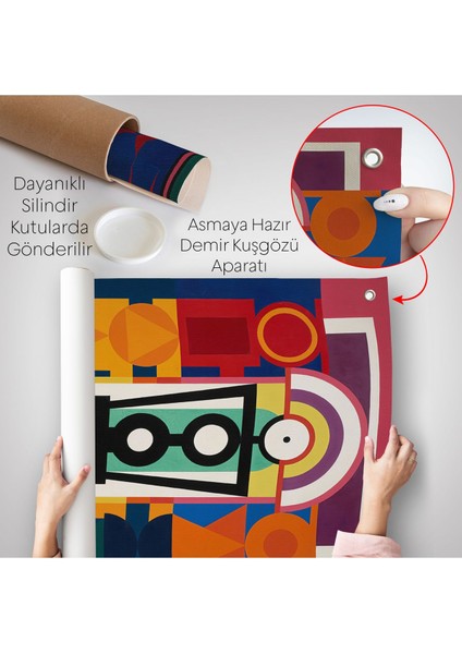 Auguste Herbin - Kompozisyon Duvar ÖRTÜSÜ-8093 indirimleri