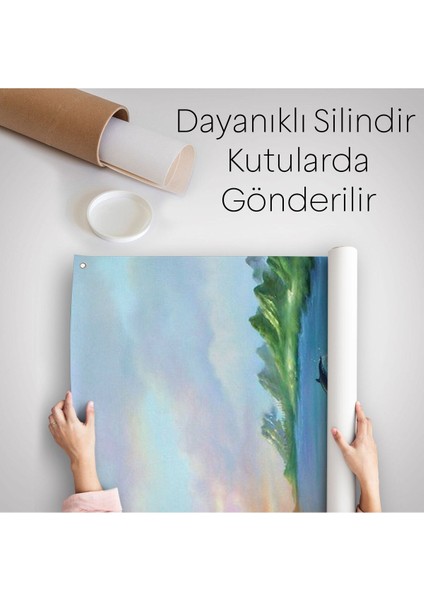 Okyanus Düşlerı Kuran Kız Duvar Örtüsü - HALISI-6209 indirimleri