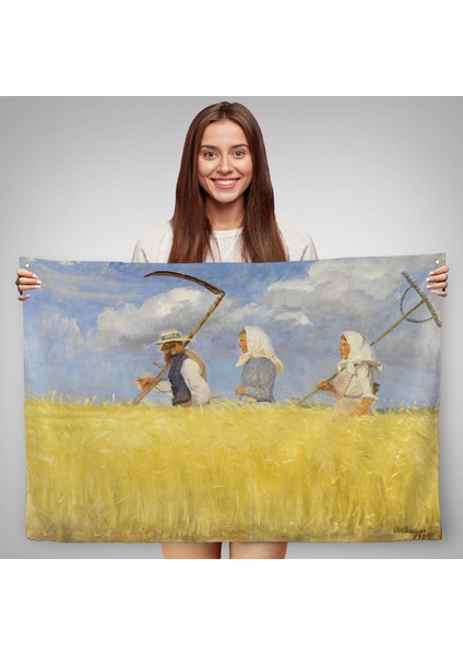 Anna Ancher - Işçiler Duvar Örtüsü - HARVESTERS-7156
