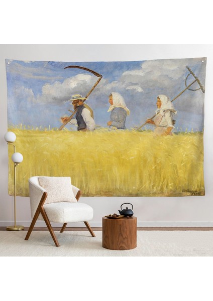 Anna Ancher - Işçiler Duvar Örtüsü - HARVESTERS-7156