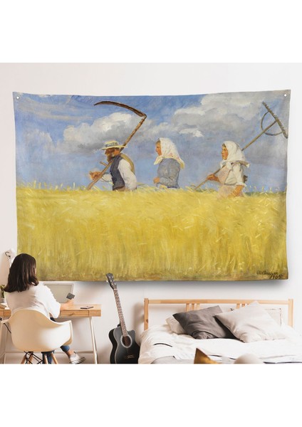 Anna Ancher - Işçiler Duvar Örtüsü - HARVESTERS-7156