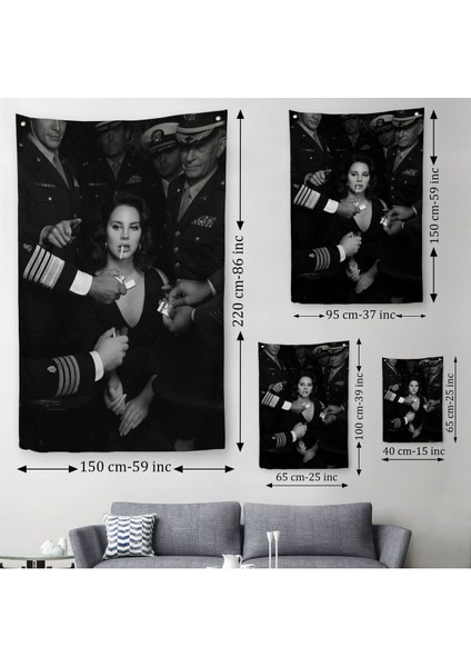Lana Del Rey Dekoratif Duvar ÖRTÜSÜ-HALISI-6372 modelleri