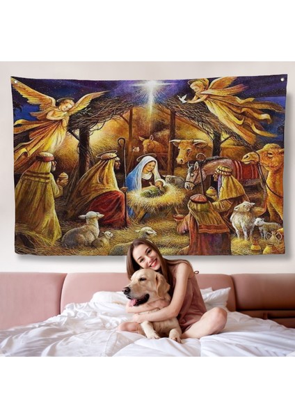 Hz Isanın Doğuşu Duvar Örtüsü - Hırıstiyan HEDIYESI-7205