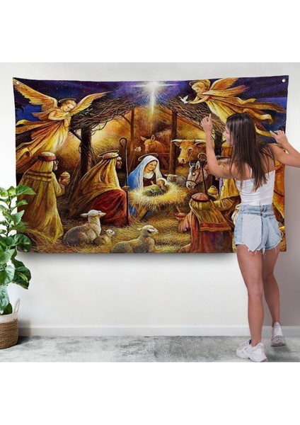 Hz Isanın Doğuşu Duvar Örtüsü - Hırıstiyan HEDIYESI-7205 modelleri
