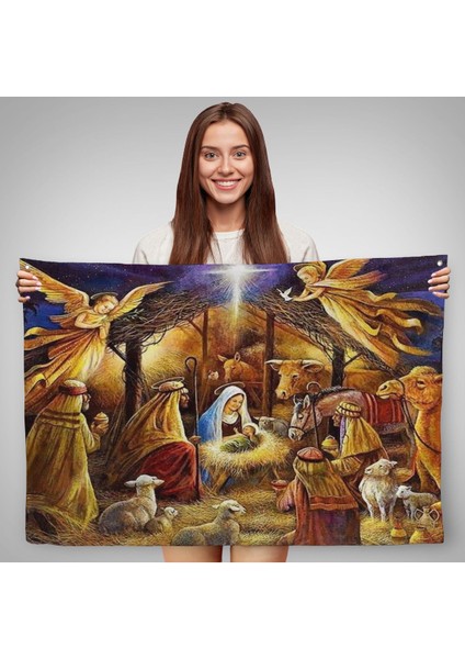Hz Isanın Doğuşu Duvar Örtüsü - Hırıstiyan HEDIYESI-7205