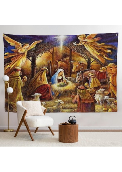 Hz Isanın Doğuşu Duvar Örtüsü - Hırıstiyan HEDIYESI-7205