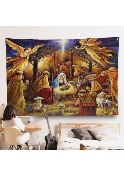 Hz Isanın Doğuşu Duvar Örtüsü - Hırıstiyan HEDIYESI-7205
