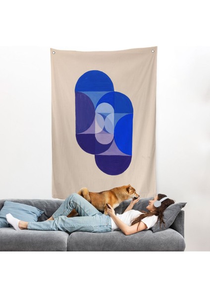 Joseph Schillinger - Mavi Anahtar Duvar Örtüsü - Key BLUE-7337