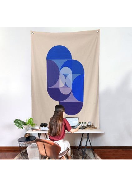 Joseph Schillinger - Mavi Anahtar Duvar Örtüsü - Key BLUE-7337