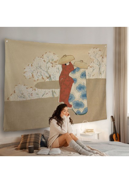 Japon Sanatçı Sekka Momoyagusa'nun Gömlet Isimli Duvar ÖRTÜSÜ-7004 fiyatları