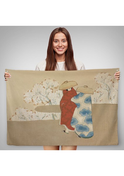 Japon Sanatçı Sekka Momoyagusa'nun Gömlet Isimli Duvar ÖRTÜSÜ-7004