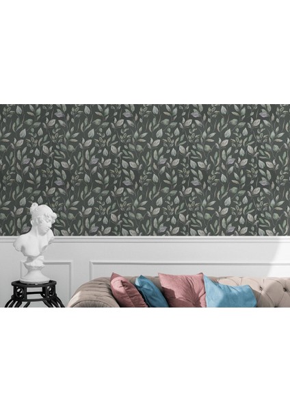 Yb Yaprak Desenli Iskandinav Duvar KAĞIDI-5556