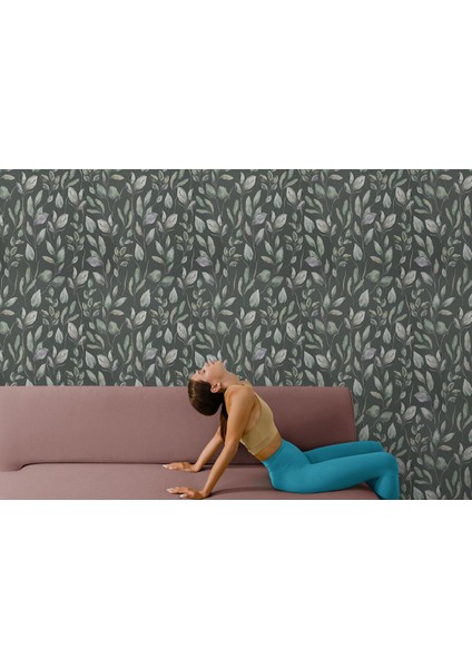Yb Yaprak Desenli Iskandinav Duvar KAĞIDI-5556 fırsatları