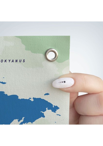 Türkçe Eğitici Ülke ve Başkent Okyanus Detaylı Atlas Dünya Haritası Duvar Örtüsü-Halısı 3840 fırsatları