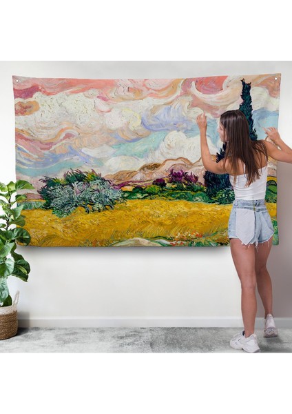 Vincent Van Gogh - Buğday Tarlası Duvar ÖRTÜSÜ-7150 modelleri