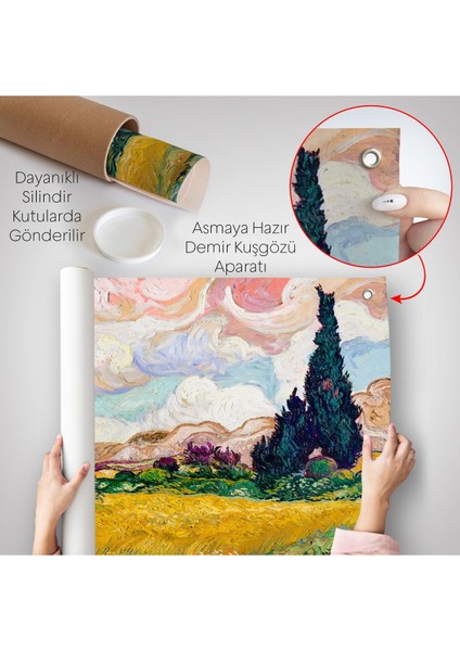 Vincent Van Gogh - Buğday Tarlası Duvar ÖRTÜSÜ-7150 indirimleri