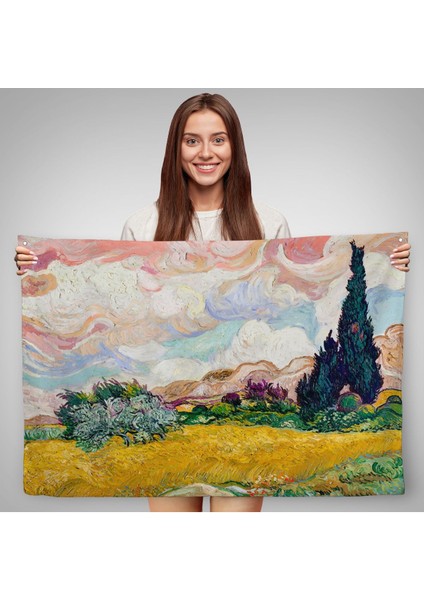Vincent Van Gogh - Buğday Tarlası Duvar ÖRTÜSÜ-7150