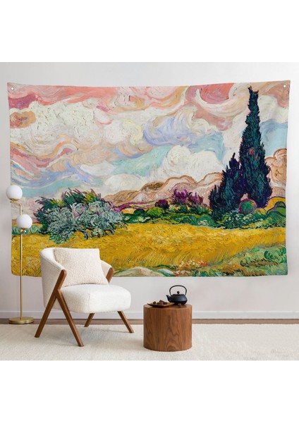 Vincent Van Gogh - Buğday Tarlası Duvar ÖRTÜSÜ-7150