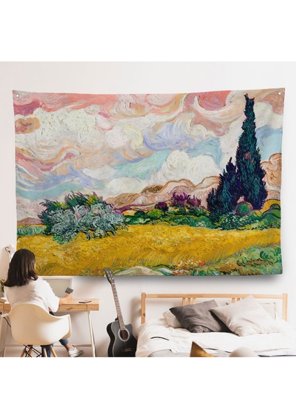 Vincent Van Gogh - Buğday Tarlası Duvar ÖRTÜSÜ-7150