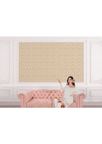 Hg Karamel Rengi Kesik Çizgili Iskandinav Tarzı Modern Duvar KAĞIDI-5548 modelleri