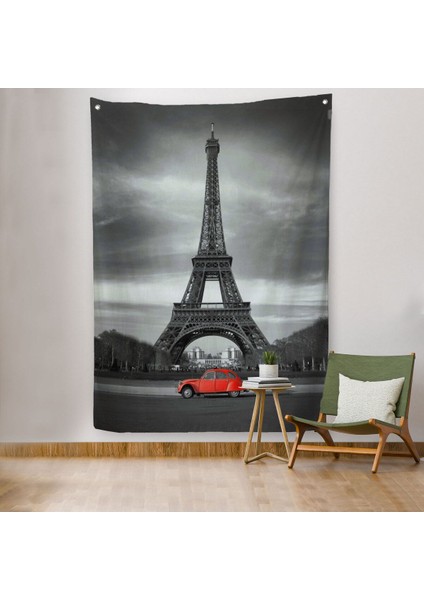 Fransa Paris Eyfel Kulesi Duvar ÖRTÜSÜ-HALISI-6444