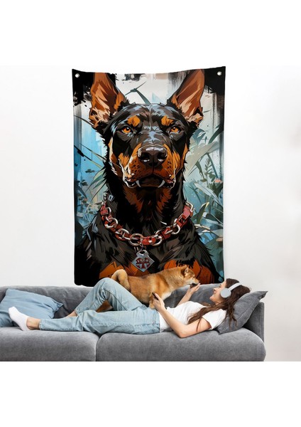 Doberman Duvar ÖRTÜSÜ-7828