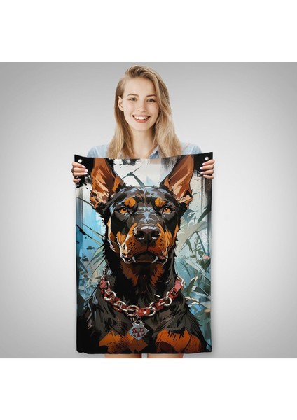 Doberman Duvar ÖRTÜSÜ-7828