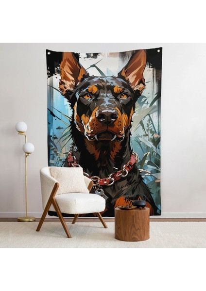 Doberman Duvar ÖRTÜSÜ-7828