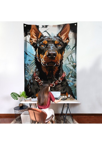 Doberman Duvar ÖRTÜSÜ-7828