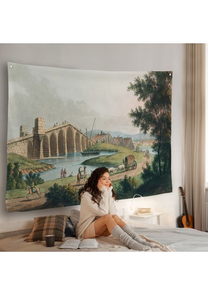 Luigi Mayer - Kanuni Sultan Süleyman Köprüsü Duvar ÖRTÜSÜ-7035 fiyatları