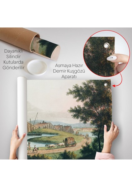 Luigi Mayer - Kanuni Sultan Süleyman Köprüsü Duvar ÖRTÜSÜ-7035 indirimleri