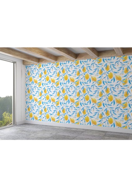 Tshp SERI001 Limon Ağacı Desenli Duvar KAĞIDI-5752 fiyatları