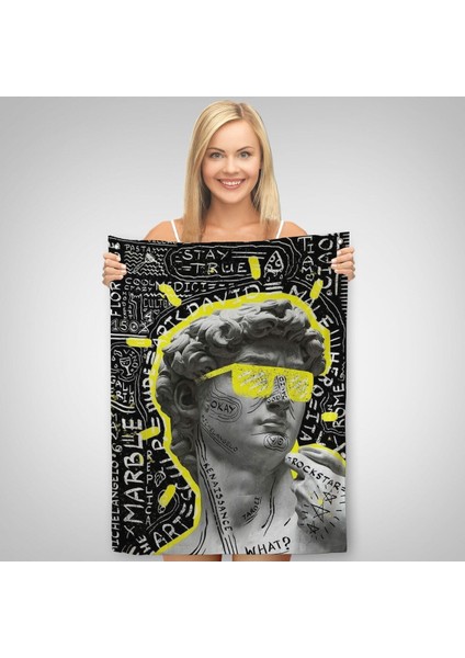 Michelangelo Buonarroti Davud Pop Art Duvar ÖRTÜSÜ-HALISI-6376 fiyatları
