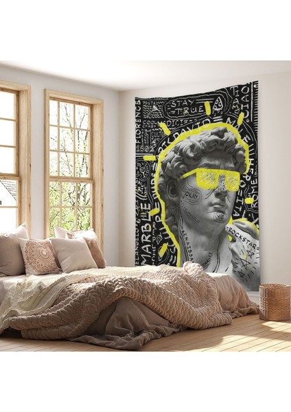 Michelangelo Buonarroti Davud Pop Art Duvar ÖRTÜSÜ-HALISI-6376