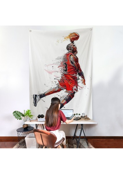 Michael Jordan Duvar ÖRTÜSÜ-7787