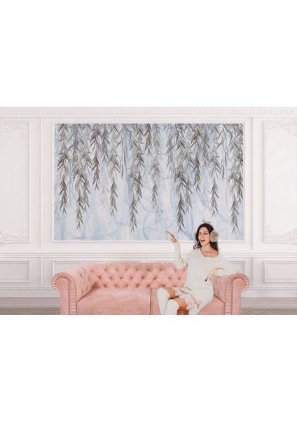 Tshp SERI001 Tropikal Sarmaşık Desenli Duvar KAĞIDI-5626 modelleri