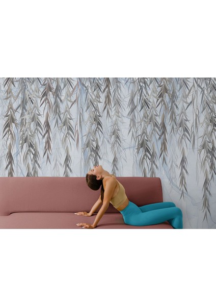 Tshp SERI001 Tropikal Sarmaşık Desenli Duvar KAĞIDI-5626 fırsatları