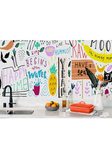 Mutfak ve Restoran Modern Duvar KAĞIDI-5518