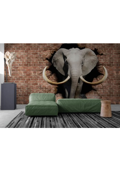 Duvardan Çıkan Fil Dekoratif Duvar KAĞIDI-3620 modelleri
