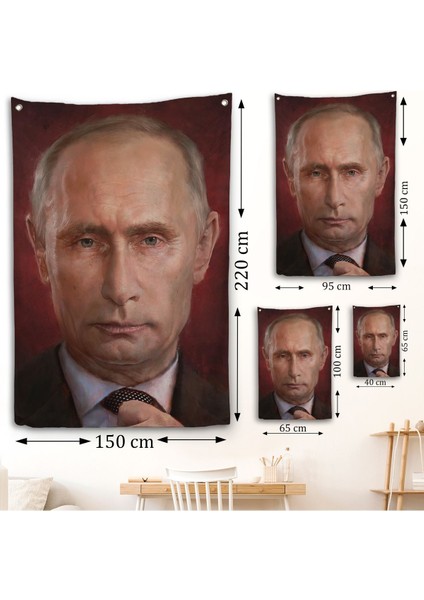 Vladimir Putin Rusya Devlet Başkanı Duvar ÖRTÜSÜ-7768 fırsatları