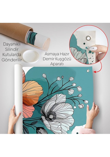 Haşhaş Çiçekleri Duvar ÖRTÜSÜ-7647 indirimleri