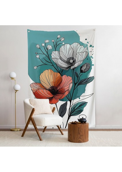 Haşhaş Çiçekleri Duvar ÖRTÜSÜ-7647
