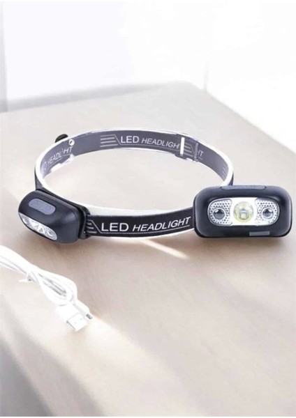 Kafa Lambası Kamp Lambası Sensörlü Şarjlı Ayarlanabilir fırsatları