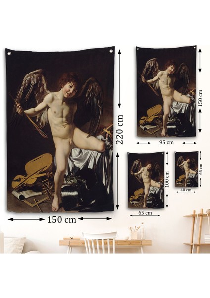 Caravaggio - Aşk Meleği/tanrısı Victor Duvar Örtüsü - Cupid As VICTOR-8060 fırsatları