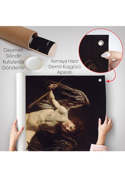Caravaggio - Aşk Meleği/tanrısı Victor Duvar Örtüsü - Cupid As VICTOR-8060 indirimleri