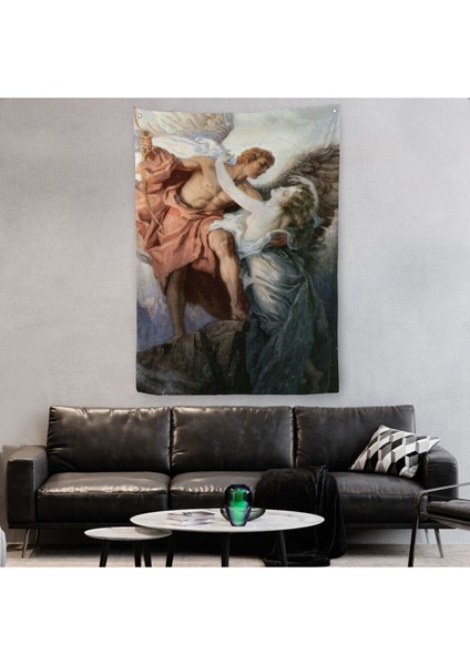 Gün Doğumu Yıldızı Herbert James Draper Dekoaratif Duvar Örtüsü - HALISI-6148