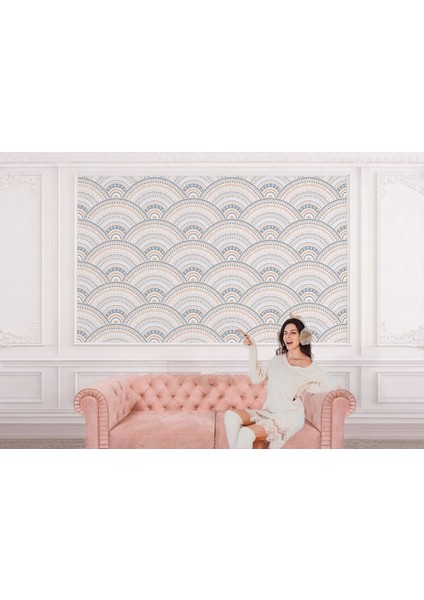 Pastel Renk Desenli Soft Duvar KAĞIDI-5521 fiyatları