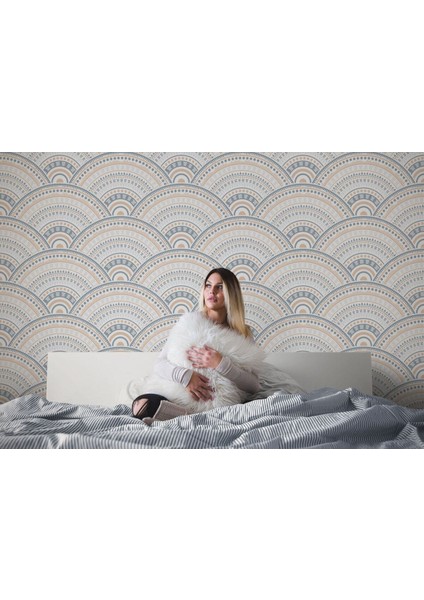 Pastel Renk Desenli Soft Duvar KAĞIDI-5521 modelleri